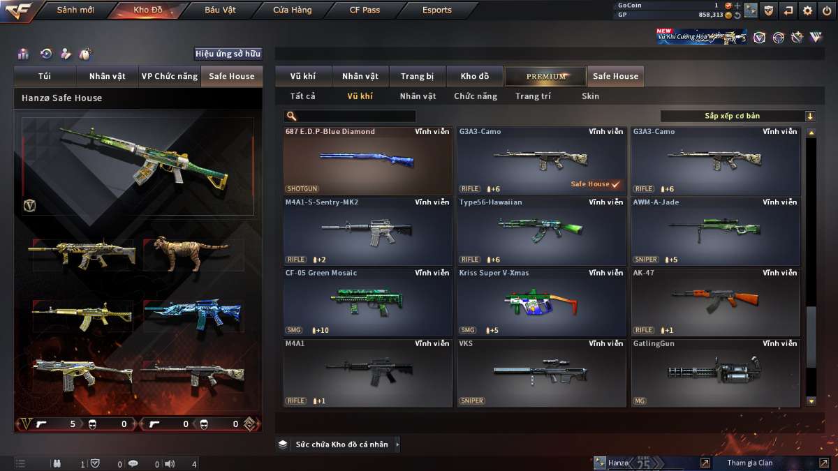 shop acc cf uy tin gia re